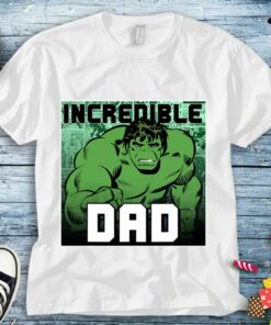 Marvel Hulk Father's Gift Incredible Dad Graphic Unisex Tee Adult T-shirt Kid Shirt Long Sleeve Hoodie Sweatshirt Women's Tank
