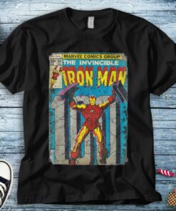 Marvel Iron Man Classic Retro Comic Vintage Cover Graphic T-Shirt Unisex Tee Adult T-shirt Kid Shirt Long Sleeve Sweatshirt Women's Tank