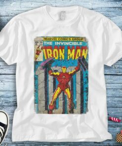 Marvel Iron Man Classic Retro Comic Vintage Cover Graphic T-Shirt Unisex Tee Adult T-shirt Kid Shirt Long Sleeve Sweatshirt Women's Tank