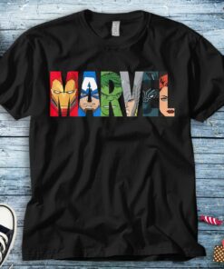 Marvel Logo Avengers Super Heroes Unisex Tee Adult T-shirt Kid Shirt Long Sleeve Hoodie Sweatshirt Women's Tank