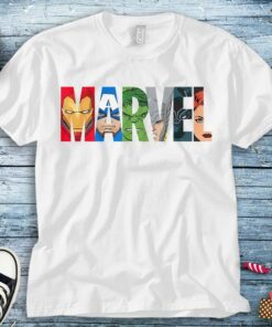 Marvel Logo Avengers Super Heroes Unisex Tee Adult T-shirt Kid Shirt Long Sleeve Hoodie Sweatshirt Women's Tank