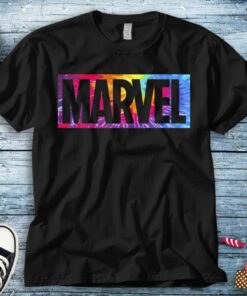 Marvel Logo Tie Dye Box Logo T-shirt Unisex Tee Adult T-shirt Kid Shirt Long Sleeve Hoodie Sweatshirt Women's Tank