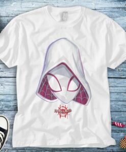 Marvel Spider-Gwen Spiderverse Mask Graphic Spider Man Unisex Tee Adult T-shirt Kid Shirt Long Sleeve Hoodie Sweatshirt Woman's Tank