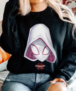 Marvel Spider-Gwen Spiderverse Mask Graphic Spider Man Unisex Tee Adult T-shirt Kid Shirt Long Sleeve Hoodie Sweatshirt Woman's Tank