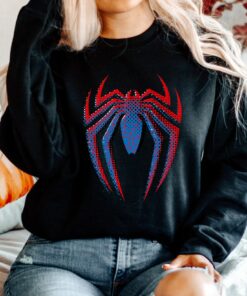 Marvel Spider-Man Dot Build-Up Logo Unisex Tee Adult T-shirt Kid Shirt Long Sleeve Hoodie Sweatshirt Women's Tank
