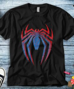 Marvel Spider-Man Dot Build-Up Logo Unisex Tee Adult T-shirt Kid Shirt Long Sleeve Hoodie Sweatshirt Women's Tank