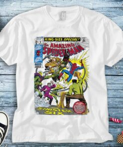 Marvel Spider-Man Sinister Six Comic T-Shirt Unisex Tee Adult T-shirt Kid Shirt Long Sleeve Hoodie Sweatshirt Women's Tank