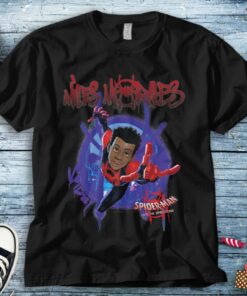 Marvel Spider-Man Spiderverse Miles Morales Splat T-Shirt Unisex Tee Adult T-shirt Kid Shirt Long Sleeve Hoodie Sweatshirt