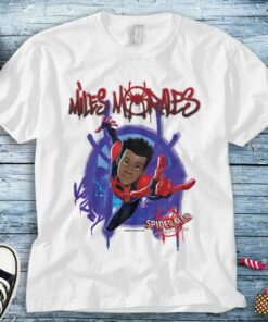 Marvel Spider-Man Spiderverse Miles Morales Splat T-Shirt Unisex Tee Adult T-shirt Kid Shirt Long Sleeve Hoodie Sweatshirt
