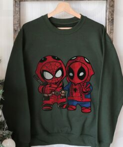 Marvel Spider-man And Deadpool Cosplay Cute Friends Unisex T-shirt, Disneyland Family Vacation, MCU Fans Hoodie Sweatshirt, Marvel Studio