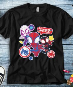 Marvel Spidey and His Amazing Friends Go-Webs-Go Boys T-Shirt Unisex Adult T-shirt Kid Shirt Toddler Tee Women's Tank Hoodie Sweatshirt