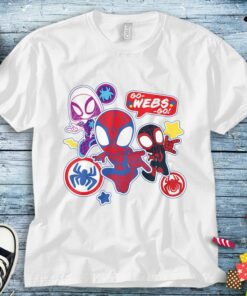 Marvel Spidey and His Amazing Friends Go-Webs-Go Boys T-Shirt Unisex Adult T-shirt Kid Shirt Toddler Tee Women's Tank Hoodie Sweatshirt