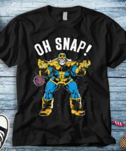 Marvel Thanos Space Oh Snap! Retro Comic Style T-Shirt Unisex Tee Adult T-shirt Kid Shirt Long Sleeve Hoodie Sweatshirt Women's Tank