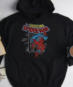 Marvel The Amazing Spider-Man Vintage Comic Poster Unisex Tee Adult T-shirt Kid Shirt Long Sleeve Hoodie Sweatshirt