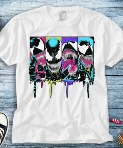 Marvel Venom Colorful Dripping Comic Panel T-Shirt Unisex Tee Adult T-shirt Kid Shirt Long Sleeve Hoodie Sweatshirt Women's Tank