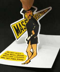 Massachusetts Pinup Vintage Style Travel Decal, Vinyl Pin Up Sticker