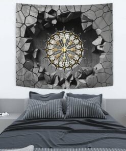 May The Norse Be With You Viking Gold Version Tapestry for Wall Décor