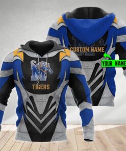 Memphis Tigers Metal Personalized Hoodie Dtt 3Dhd010615 3D All Over Print Zip Hoodie Gifts For Ncaa Fans