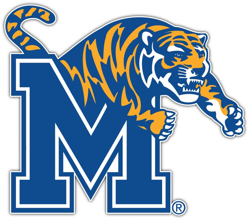 Memphis Tigers NCAA Logo Vinyl Decals Sticker For Car Truck Door And Window Laptop Gift