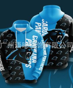 Men’s Carolina Panthers Hoodie Big Logo Gifts for Fans