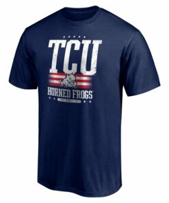 Men's Fanatics Branded Navy TCU Horned Frogs Americana T-Shirt, University Football Fan Shirt, TCU Shirts Gift for Fans