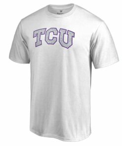 Men's Fanatics Branded White TCU Horned Frogs White Out T-Shirt, University Football Fan Shirt, TCU Shirts Gift for Fans