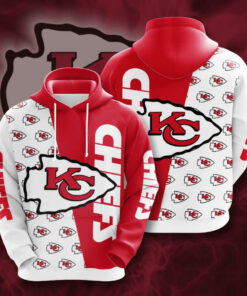 Men’s Kansas City Chiefs Hoodie Big Logo Gifts for Fans