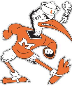 Miami Hurricanes NCAA Logo Vinyl Decals Sticker For Car Truck Door And Window Laptop