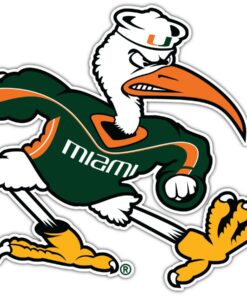 Miami Hurricanes NCAA Vinyl Decals Sticker For Car Truck Door And Window Laptop