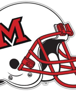 Miami RedHawks NCAA Logo Vinyl Decals Sticker For Car Truck Door And Window Laptop Gift For Fans