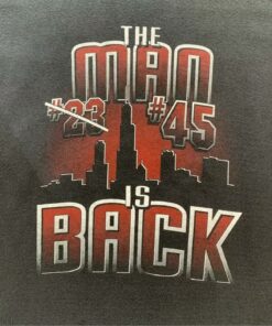 Michael Jordan Back Vintage Youth Chicago Bulls 90s T Shirt Hoodie Sweatshirt Full Size Full Color Gift for Chicago Bulls Fans