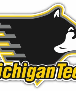 Michigan Tech Huskies College NCAA Logo Vinyl Decals Sticker For Car Truck Door And Window Laptop Gifts For Fans