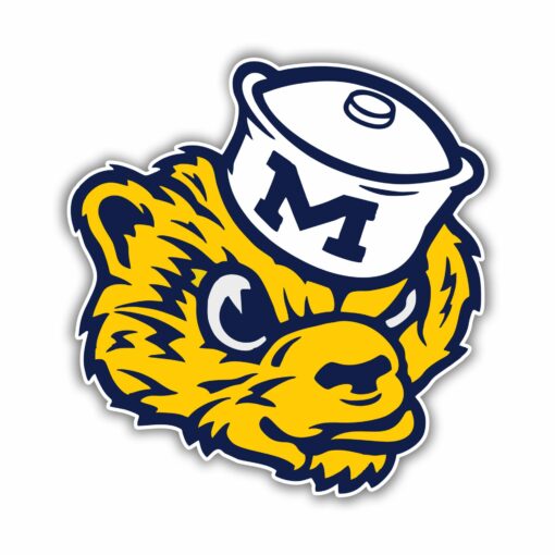 Michigan Wolverines Full Color Vinyl Decal For Car Door Windows Gifts For Football Fans