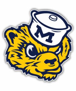 Michigan Wolverines Full Color Vinyl Decal For Car Door Windows Gifts For Football Fans