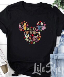 Mickey Head Shirts, Valentine's Couple Matching Shirts, Valentines Gifts, Honeymoon shirt, Valentine's Day Tee, Lover Disney shirts Gift For Men Women Kid Hoodie Sweatshirt Toddler Shirt