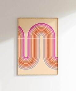 Midcentury Groovy 70s Poster Wall Art Print