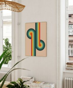 Midcentury Modern 70s Poster Wall Art Print