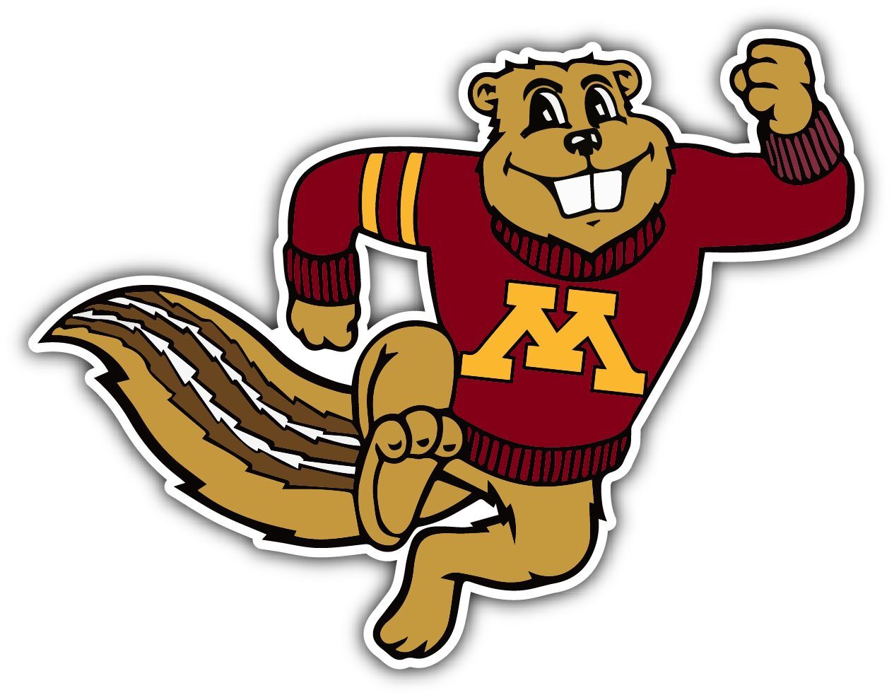 Minnesota Golden Gophers College NCAA Logo Vinyl Decals Sticker For Car Truck Door And Window Laptop Gifts For Fans