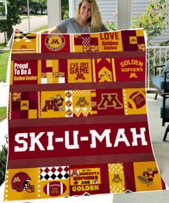 Minnesota Golden Gophers Sherpa Fleece Blanket Gifts for NCAA Fans