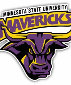 Minnesota State Mavericks College NCAA Logo Vinyl Decals Sticker For Car Truck Door And Window Laptop Gifts For Fans