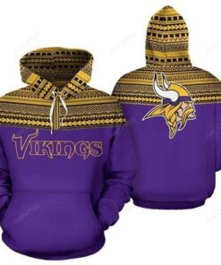 Minnesota Vikings Ncaa 3D All Over Print Hoodie, Zip-Up Hoodie