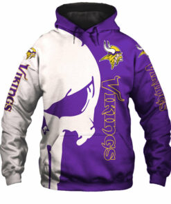 Minnesota Vikings Skull Hoodie Gifts for Fans