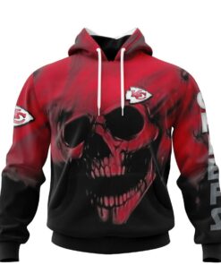 Minnesota Vikings Skull Hoodies Custom Name & Number Gifts for Fans