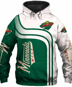 Minnesota Wild Zip Up Hoodie 3D With Hooded Long Sleeve Gifts for Fans