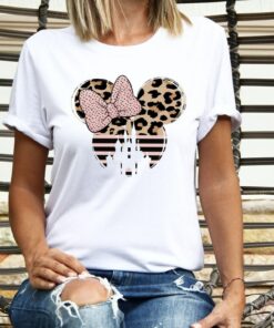 Minnie Castle Shirt, Leopard Cheetah Minnie Shirt, Disneyworld Shirts, Animal shirt, Minnie Ear Shirt , Disney Shirt , Disney Ear Shirt Gift Adult Kid Toddler Tee