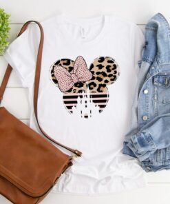 Minnie Castle Shirt, Leopard Cheetah Minnie Shirt, Disneyworld Shirts, Animal shirt, Minnie Ear Shirt , Disney Shirt , Disney Ear Shirt Gift Adult Kid Toddler Tee