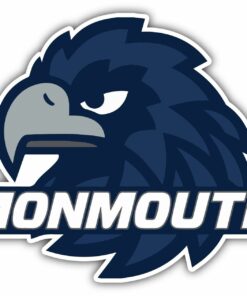 Monmouth Hawks University College NCAA Logo Vinyl Decals Sticker For Car Truck Door And Window Laptop Gifts For Fans