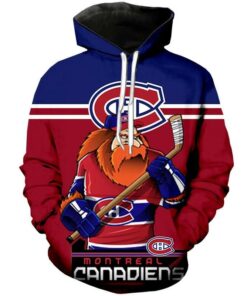 Montreal Canadiens Hoodie Mascot 3D Printed Gifts for Fans