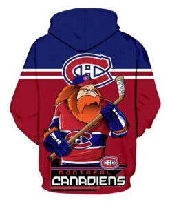 Montreal Canadiens Hoodie Mascot 3D Printed Gifts for Fans