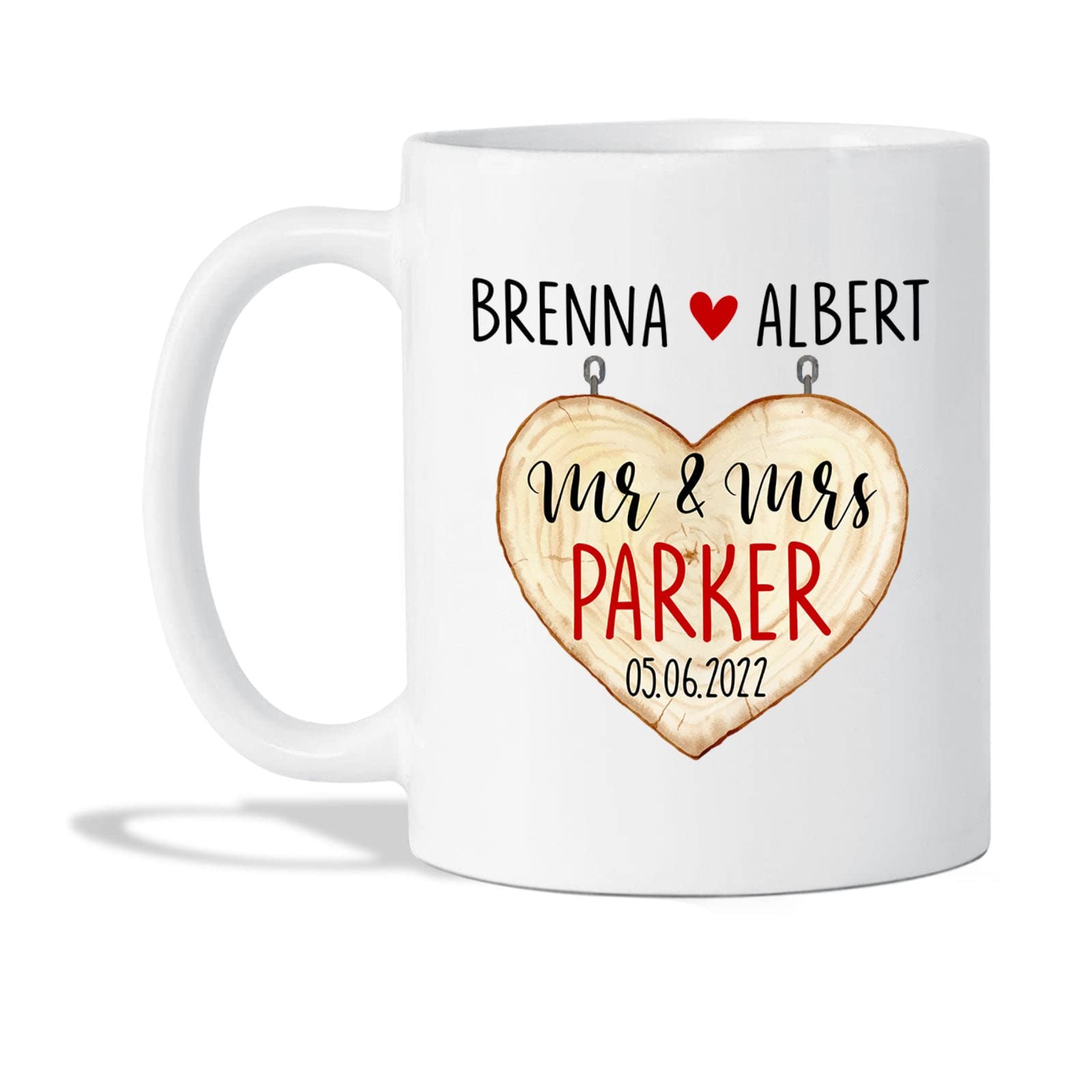 Mr And Mrs Parker Mug, Custom Couple Mug, Personalized Couple Mug, Couple Coffee Mug, Wife And Husband Gifts, Couple Ceramic Mug Gifts For Engagement, Couple Gifts, White Tea Cup